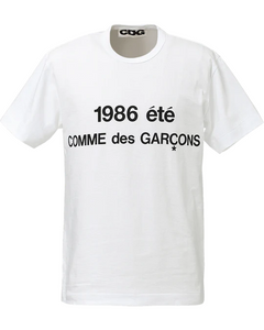 T-SHIRT '1986 COMME des GARÇONS